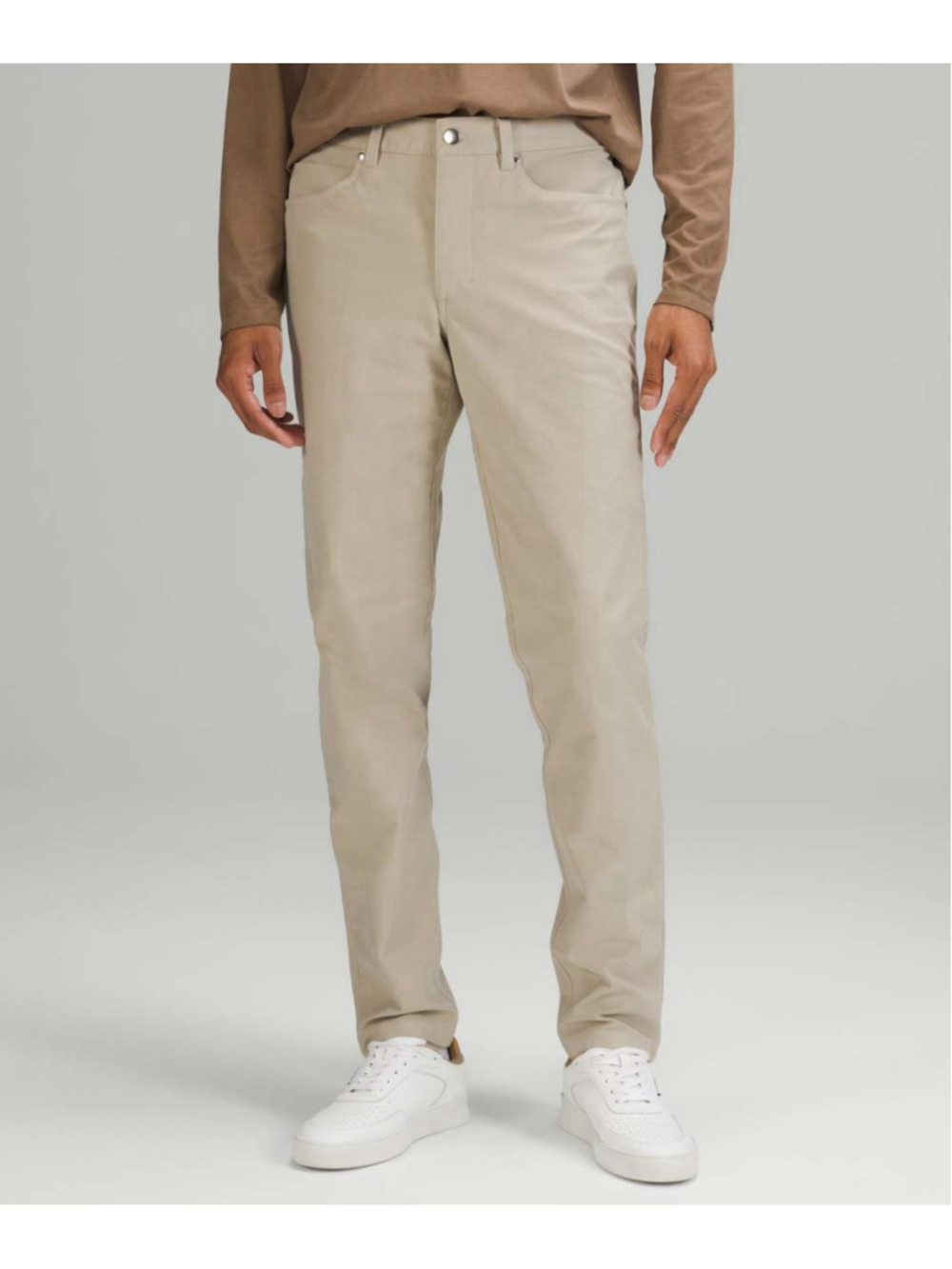 Lululemon Pants Mens 32X33 Beige ABC Slim Fit Utilitech 5 Pocket